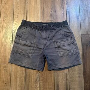 Vintage Faded Navy Front Cargo Shorts Men's‎ 34 Utility Fisherman Croft & Barrow